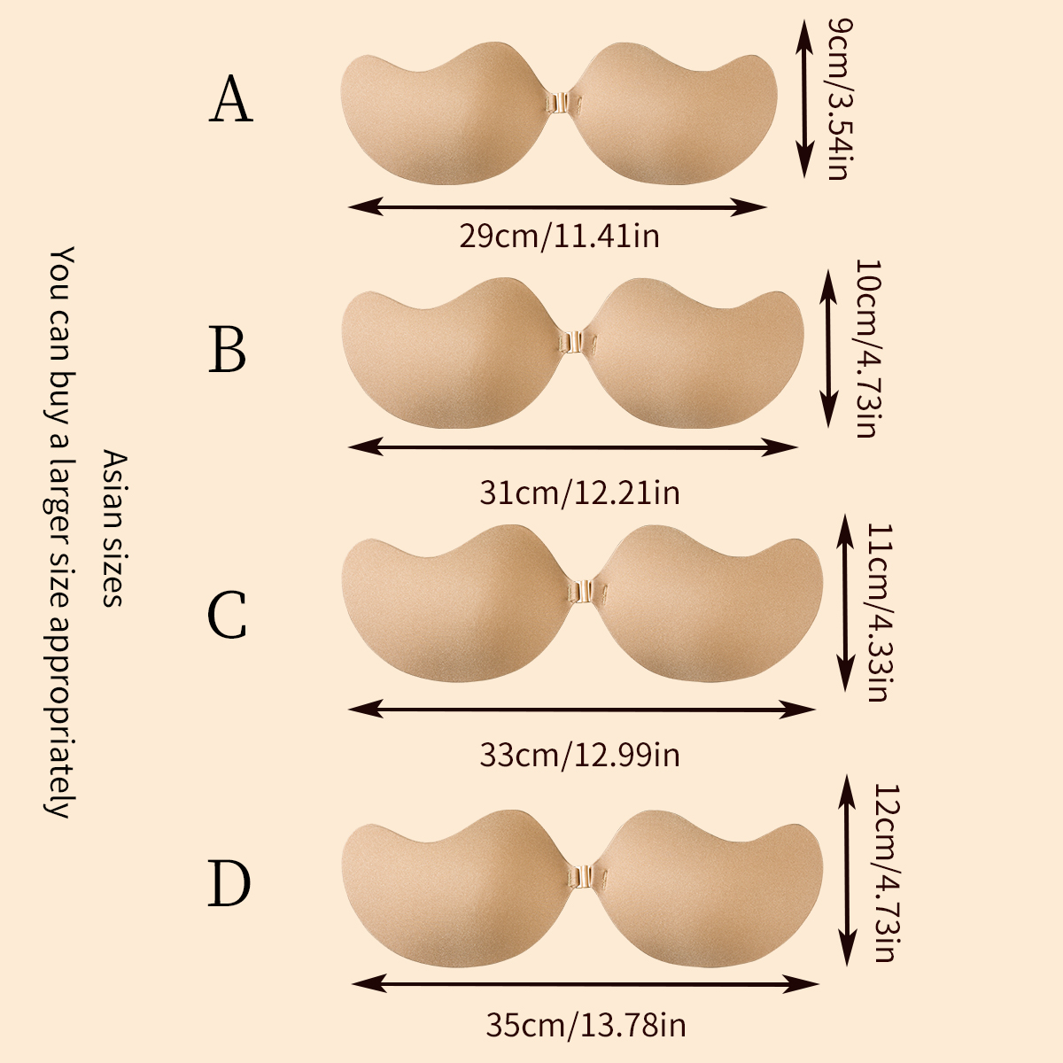 Цельный невидимый бюстгальтер  – обзор и цена Push Up Bra Silicone